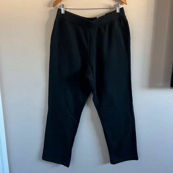 Karen Scott | NWT Black Essential Sport Pants - Picture 1 of 5
